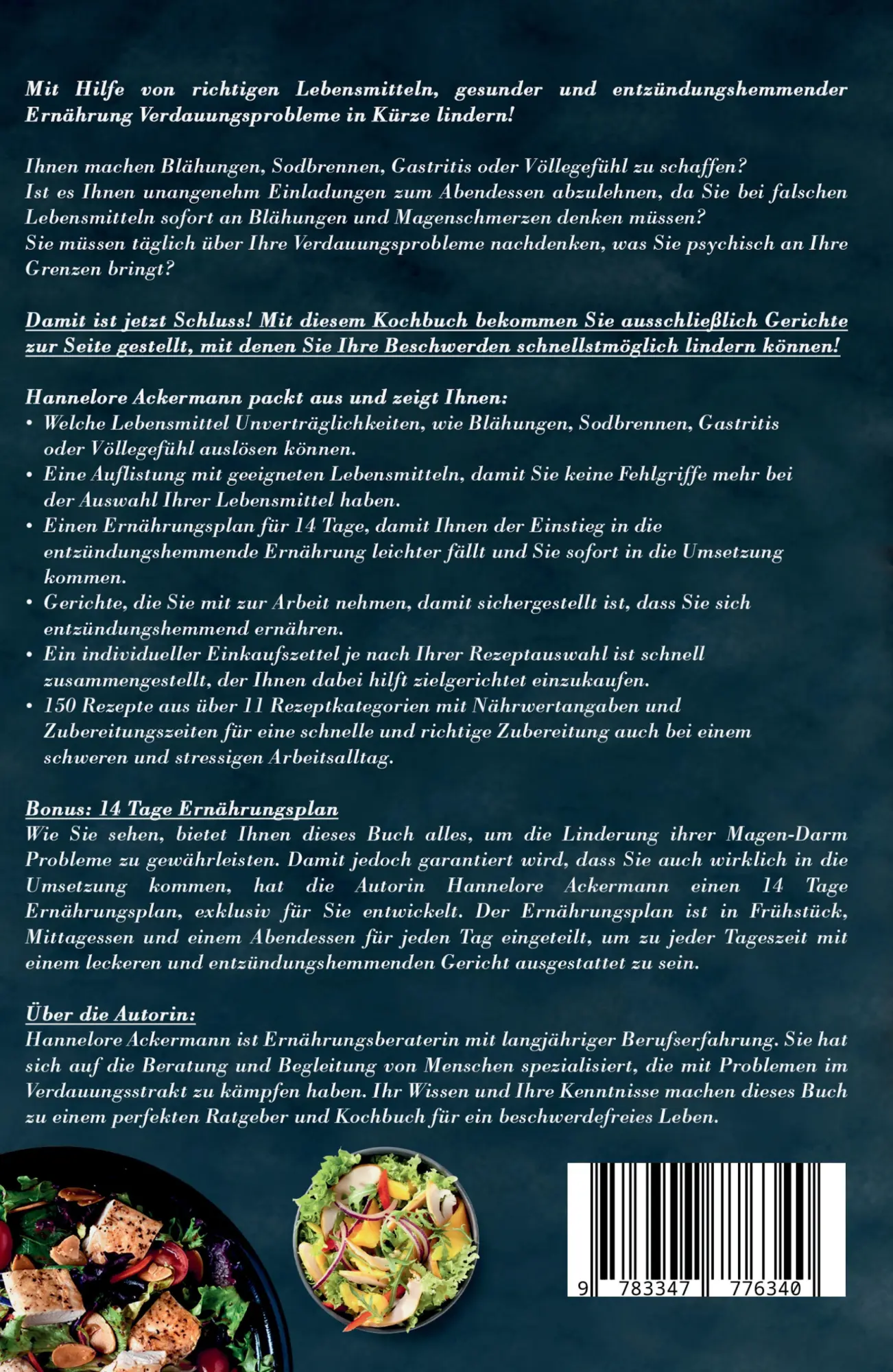 Rückseite: 9783347776340 | Schonkost Kochbuch! Das große Kochbuch mit 150 entzündungshemmenden...