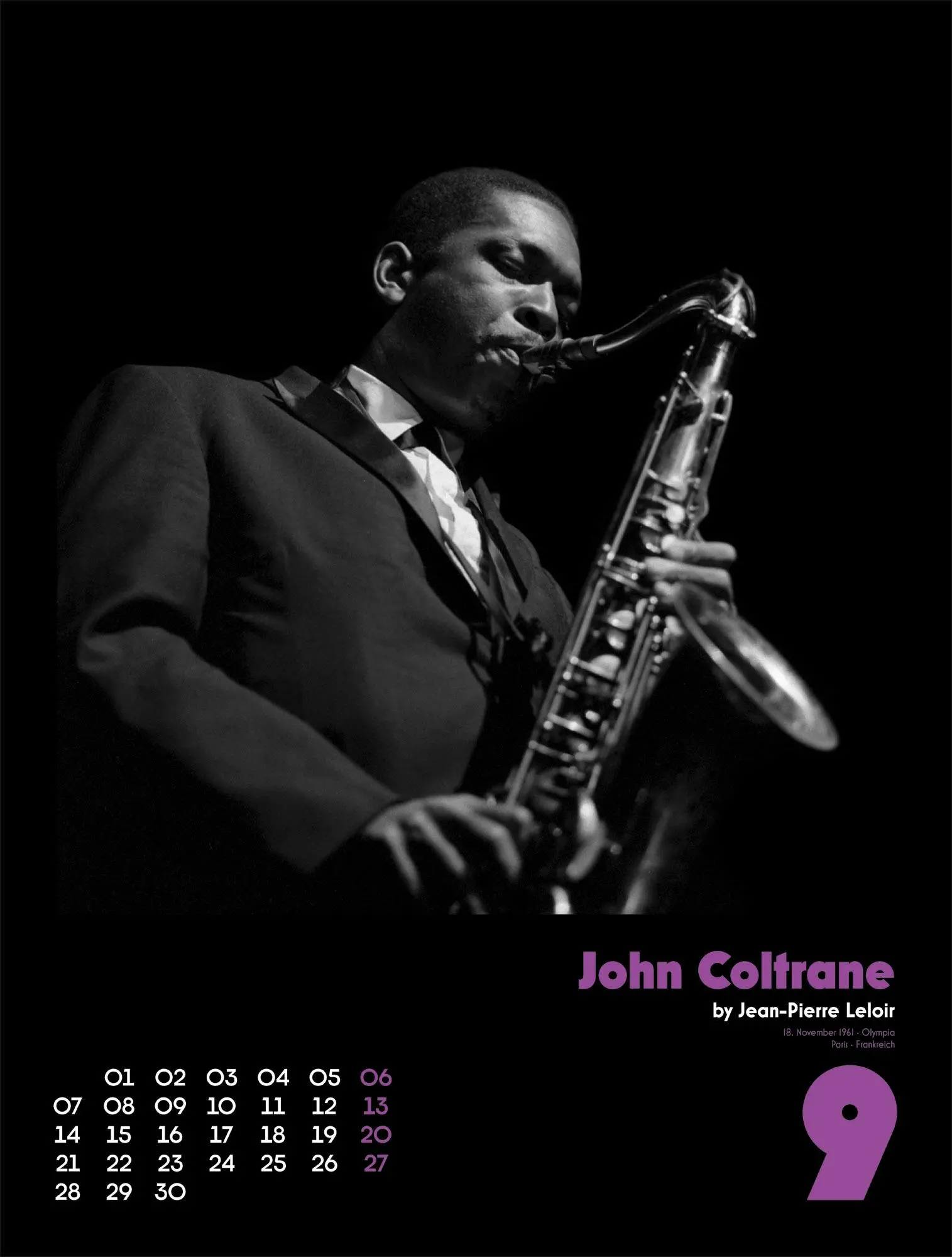 Bild: 9783838436340 | Jazz Kalender 2026 | Jean-Pierre Leloir (u. a.) | Kalender | 14 S.