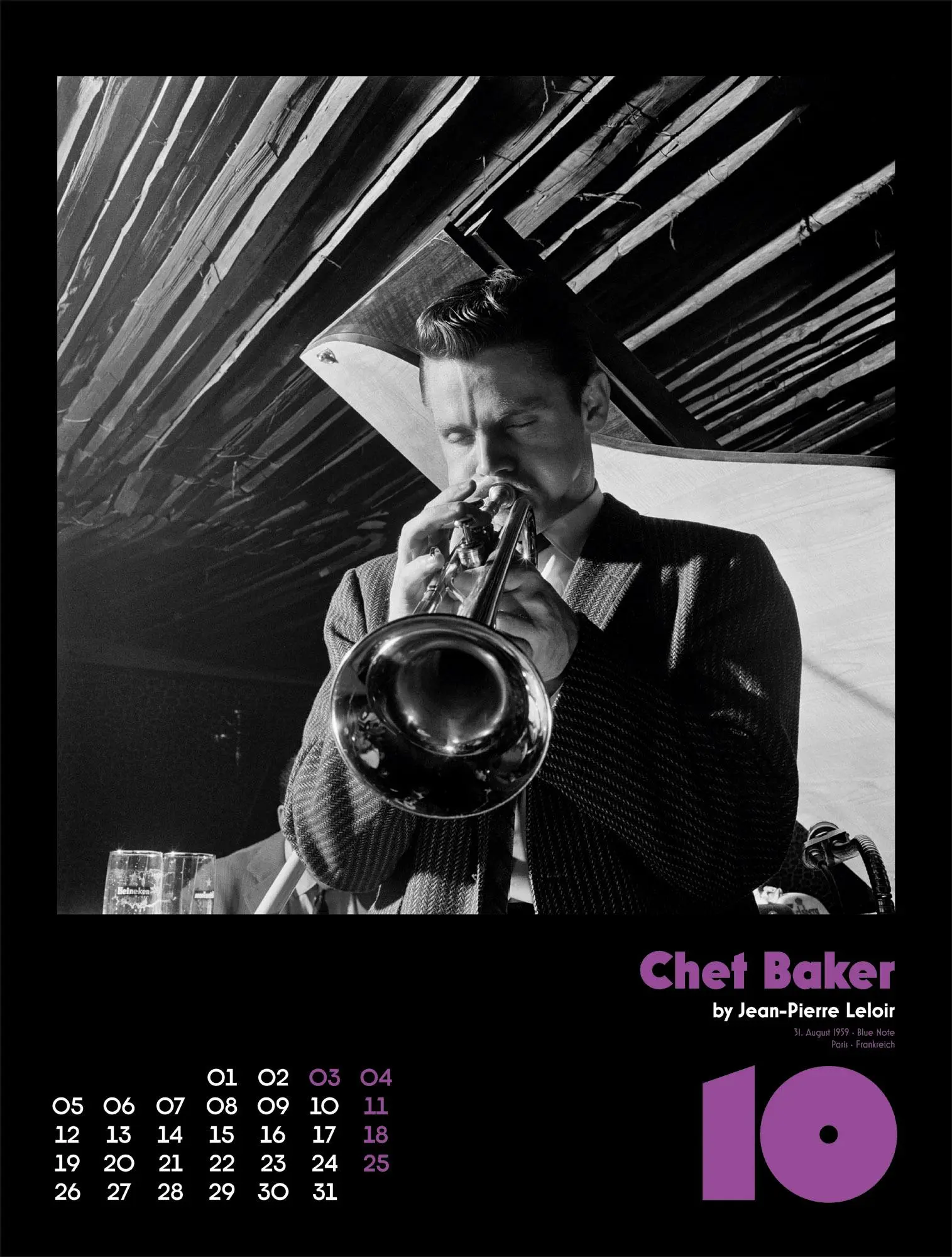 Bild: 9783838436340 | Jazz Kalender 2026 | Jean-Pierre Leloir (u. a.) | Kalender | 14 S.