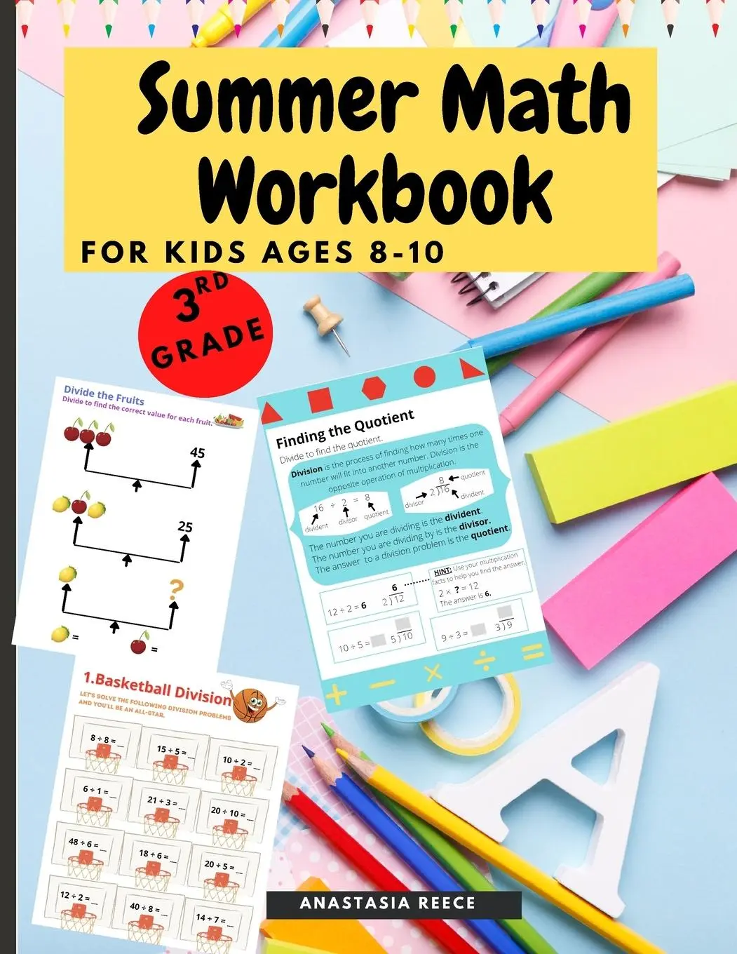 Cover: 9780557946440 | Summer Math Workbook for kids Ages 8-10 | Anastasia Reece | Buch