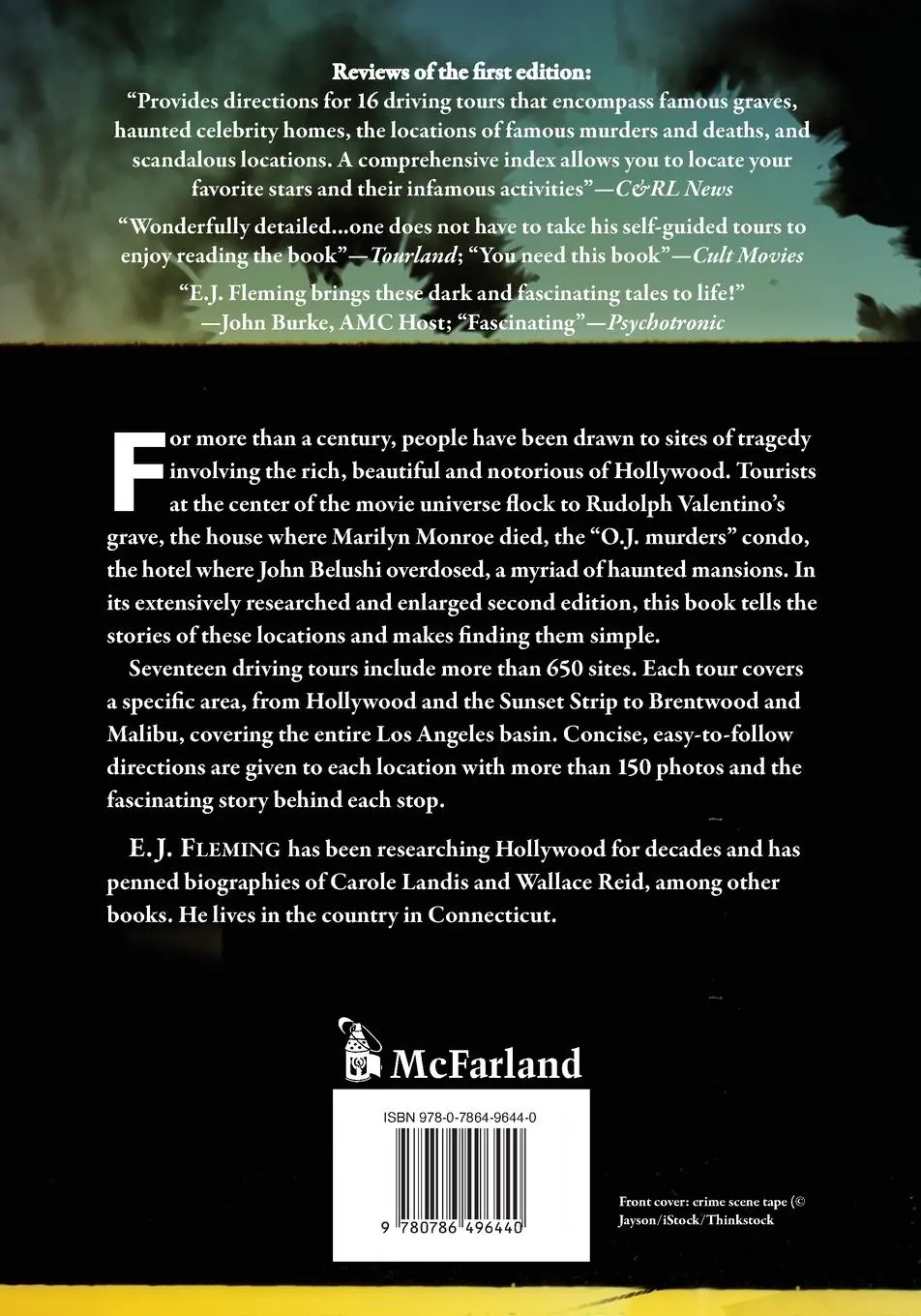 Rückseite: 9780786496440 | Hollywood Death and Scandal Sites | E. J. Fleming | Taschenbuch | 2015