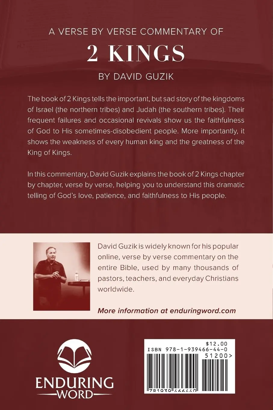 Rückseite: 9781939466440 | 2 Kings | David Guzik | Taschenbuch | Kartoniert / Broschiert | 2018