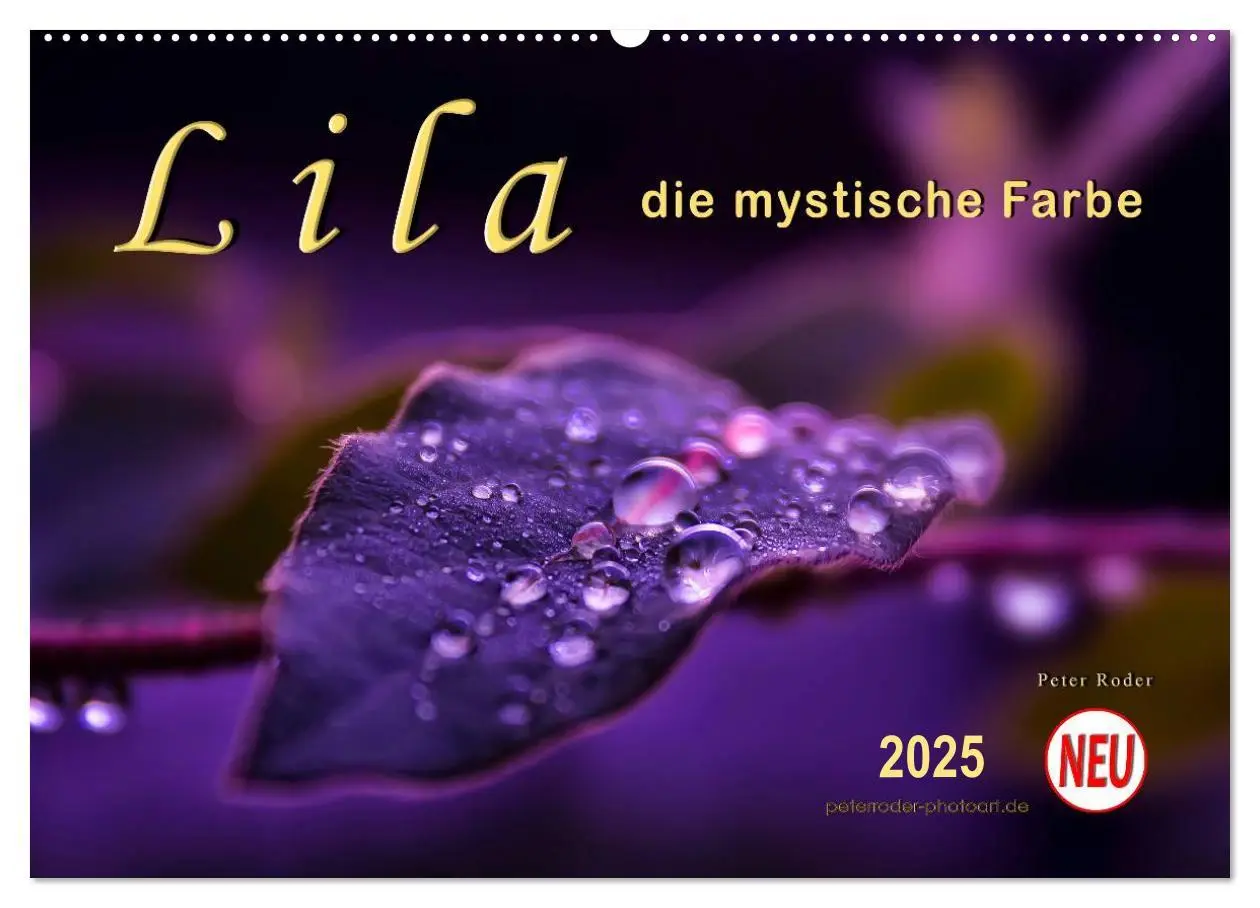 Cover: 9783435496440 | Lila - die mystische Farbe (Wandkalender 2025 DIN A2 quer),...