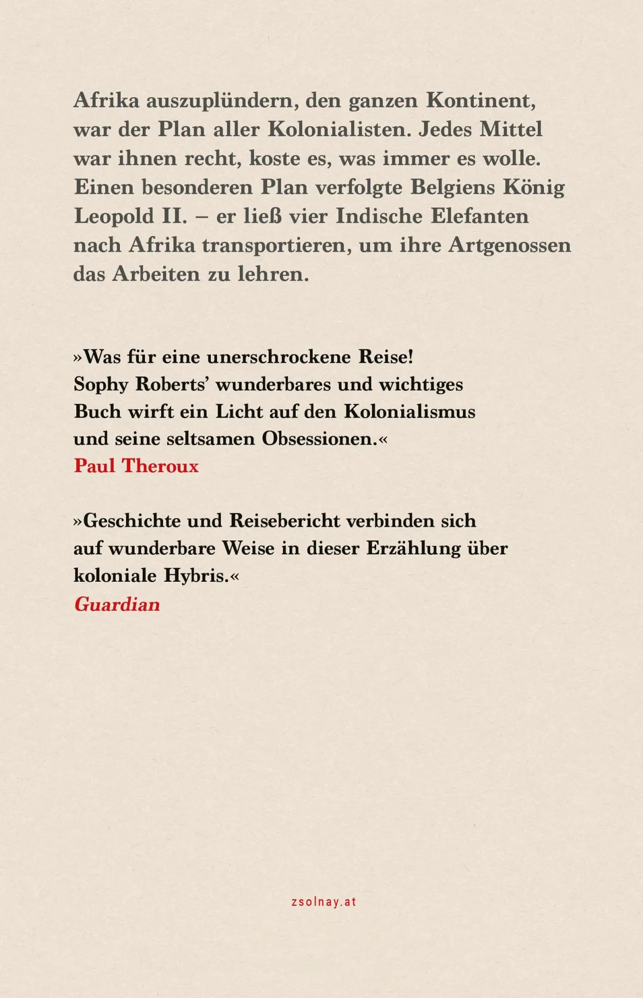 Bild: 9783552076440 | Schule der Elefanten | Sophy Roberts | Buch | 448 S. | Deutsch | 2026