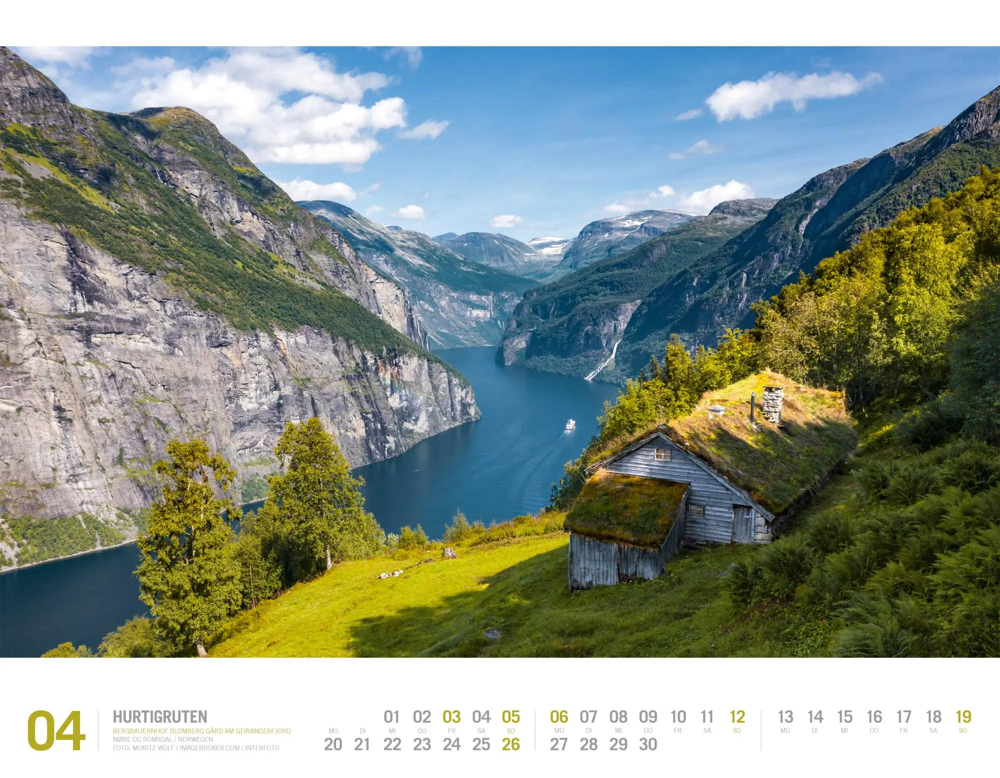 Bild: 9783838426440 | Hurtigruten Kalender 2026 Unterwegs zwischen Bergen und Kirkenes