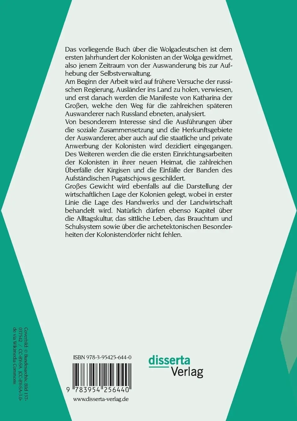 Rückseite: 9783954256440 | Erste Deutsche an der Wolga: Vom Schicksal und Leid der Auswanderer