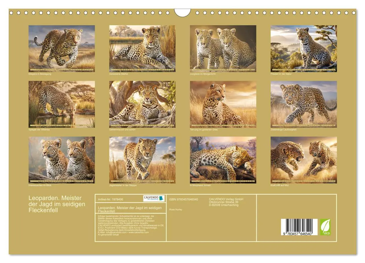 Bild: 9783457646540 | Leoparden. Meister der Jagd im seidigen Fleckenfell (Wandkalender...