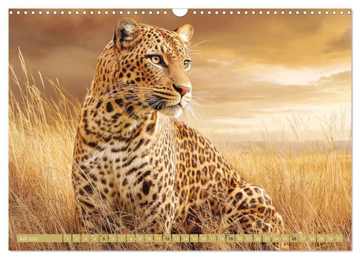 Bild: 9783457646540 | Leoparden. Meister der Jagd im seidigen Fleckenfell (Wandkalender...
