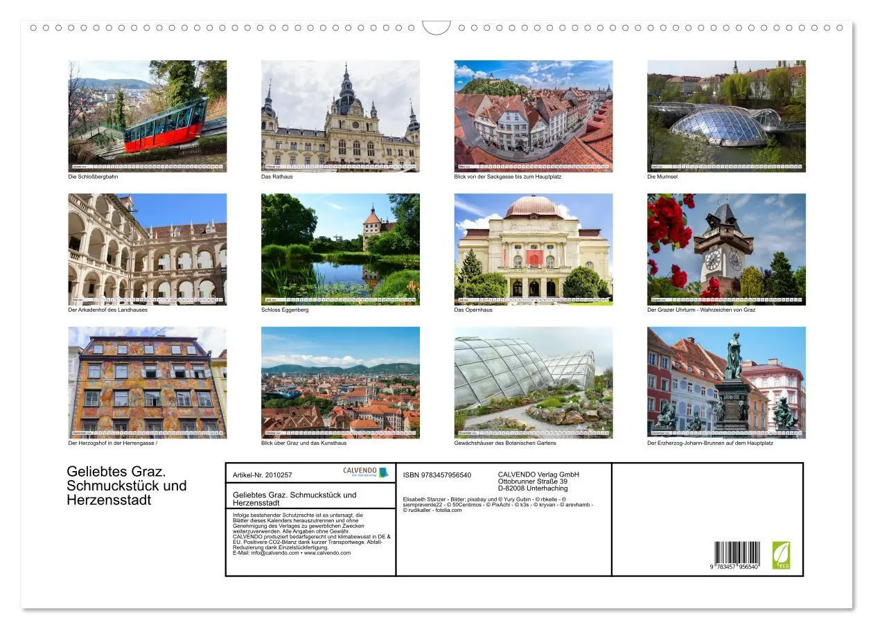 Bild: 9783457956540 | Geliebtes Graz. Schmuckstück und Herzensstadt (Wandkalender 2026...