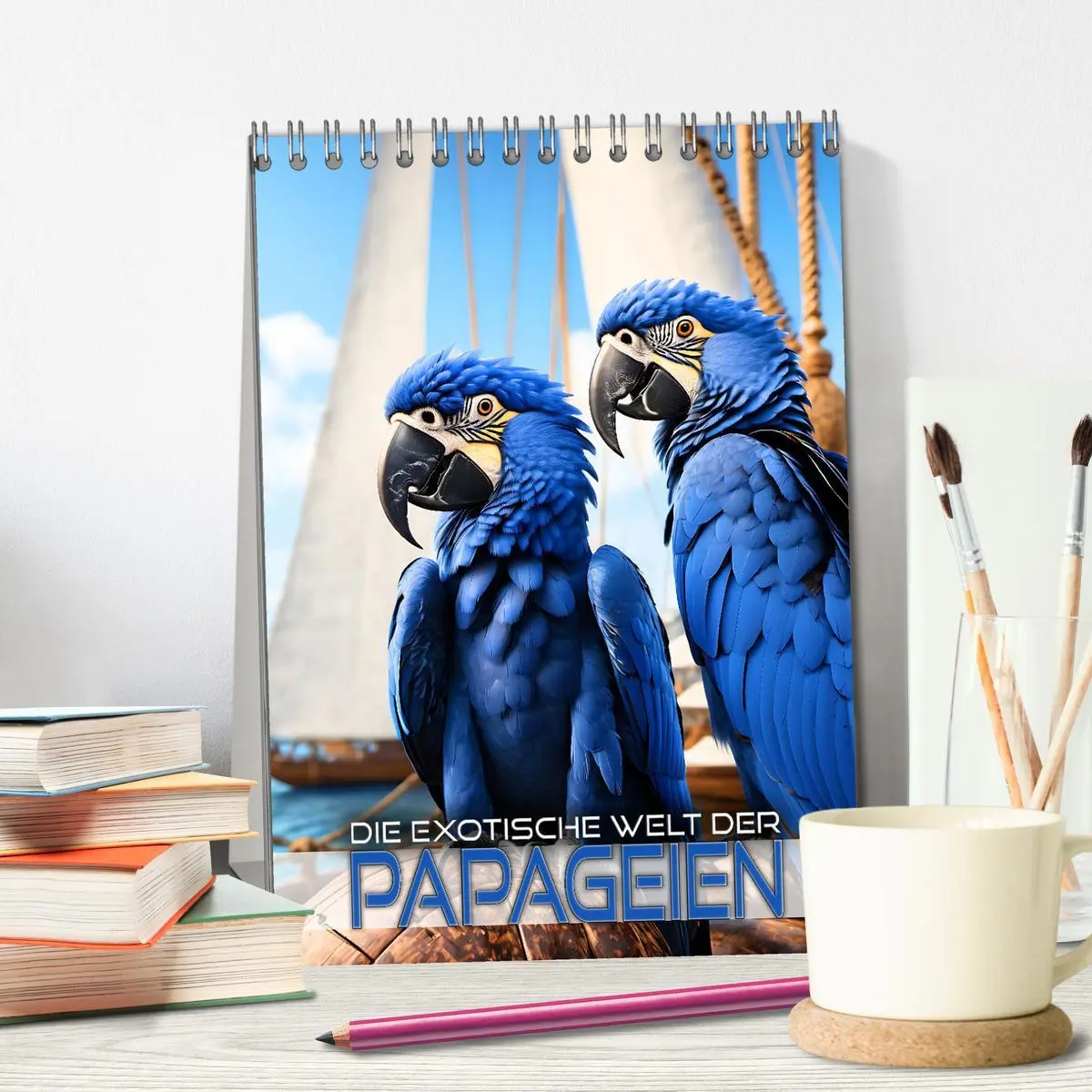 Bild: 9783516286540 | Die exotische Welt der Papageien (Tischkalender 2026 DIN A5 hoch),...