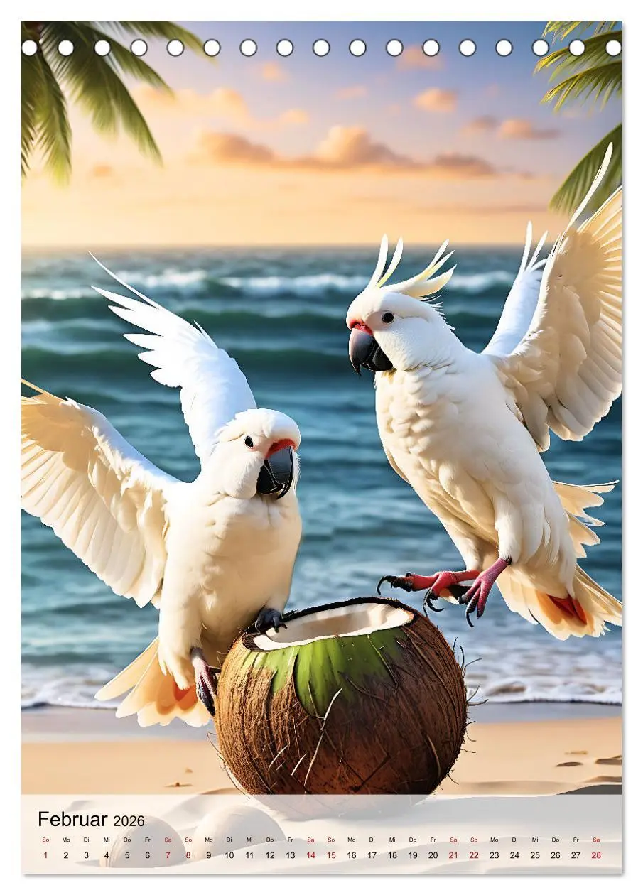 Bild: 9783516286540 | Die exotische Welt der Papageien (Tischkalender 2026 DIN A5 hoch),...