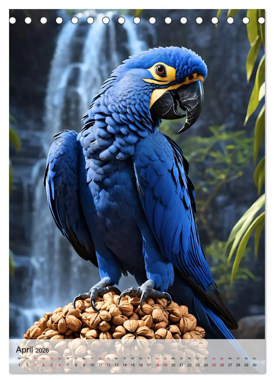 Bild: 9783516286540 | Die exotische Welt der Papageien (Tischkalender 2026 DIN A5 hoch),...