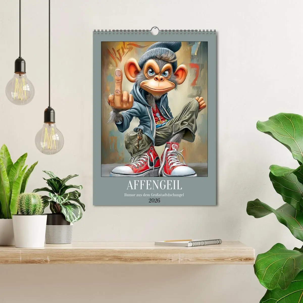 Bild: 9783516736540 | Affengeil. Humor aus dem Großstadtdschungel (Wandkalender 2026 DIN...