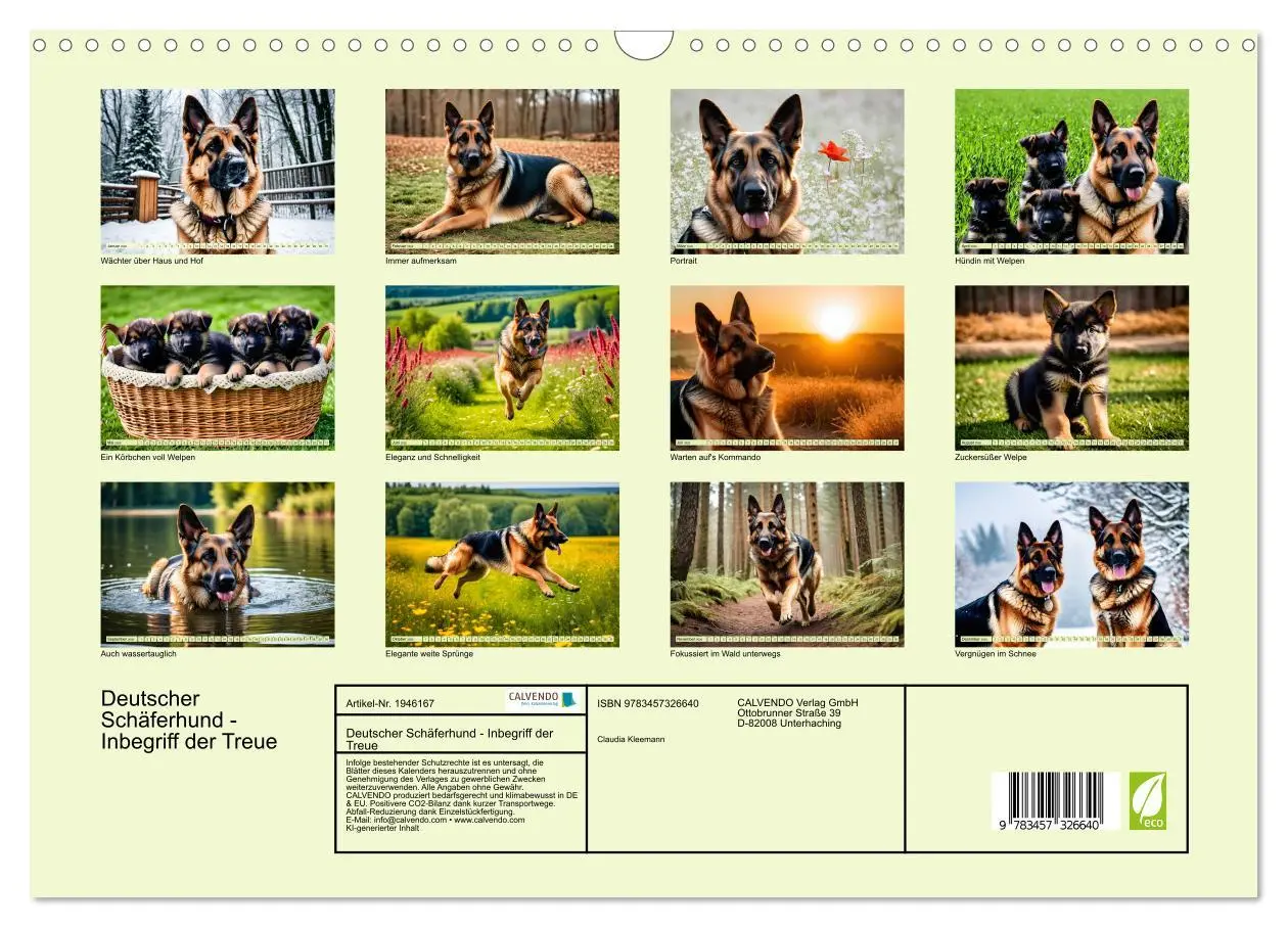Bild: 9783457326640 | Deutscher Schäferhund - Inbegriff der Treue (Wandkalender 2026 DIN...