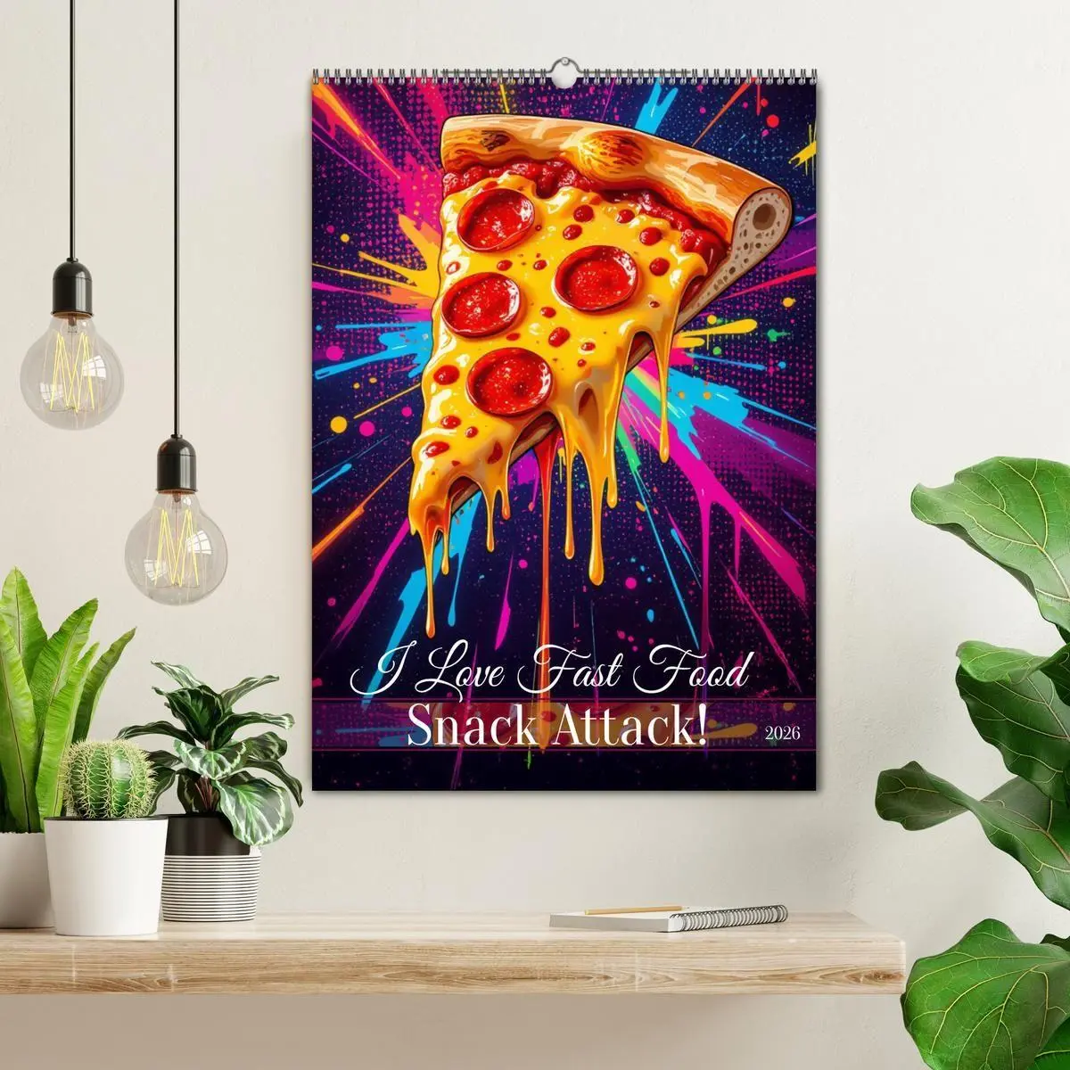 Bild: 9783516726640 | I Love Fast Food - Snack Attack! (Wandkalender 2026 DIN A2 hoch),...