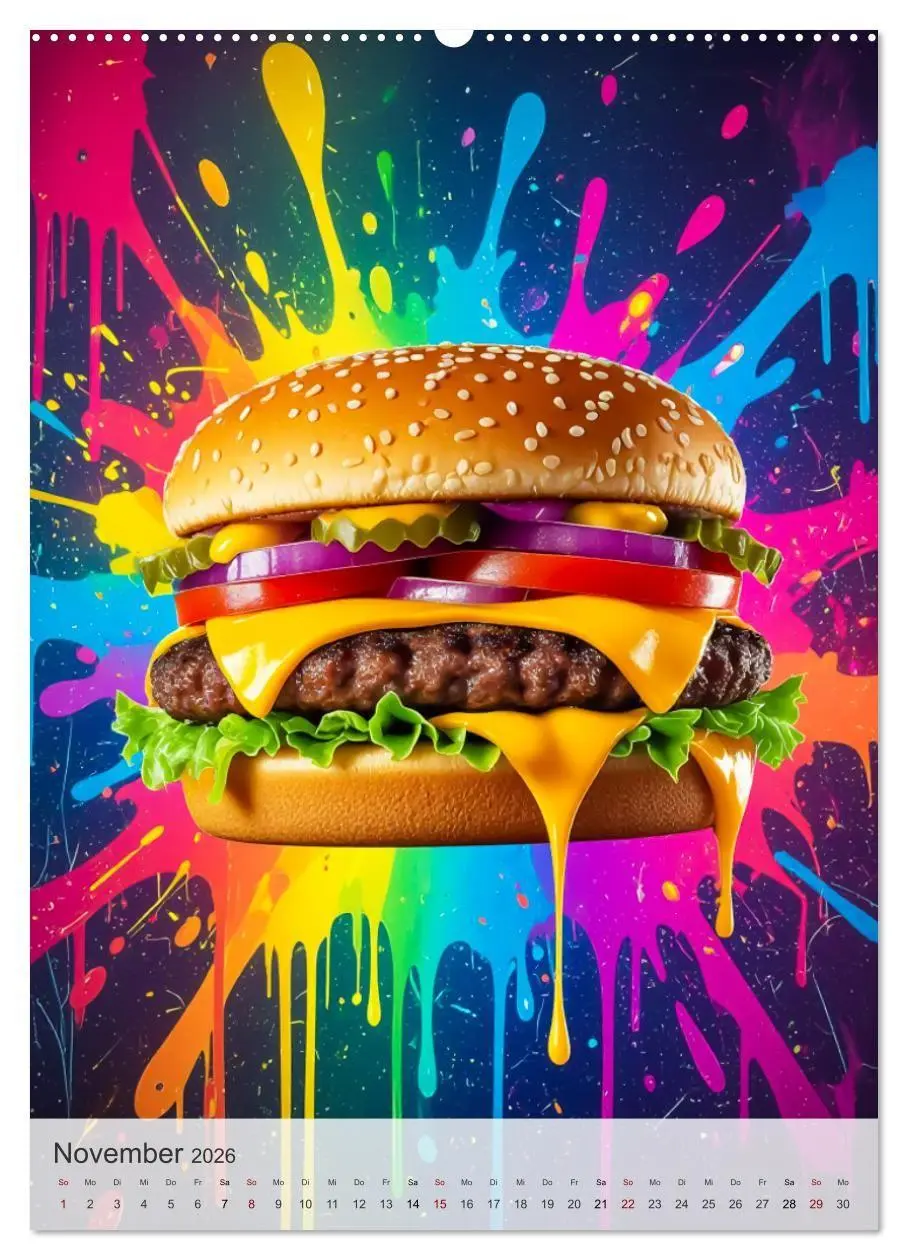 Bild: 9783516726640 | I Love Fast Food - Snack Attack! (Wandkalender 2026 DIN A2 hoch),...
