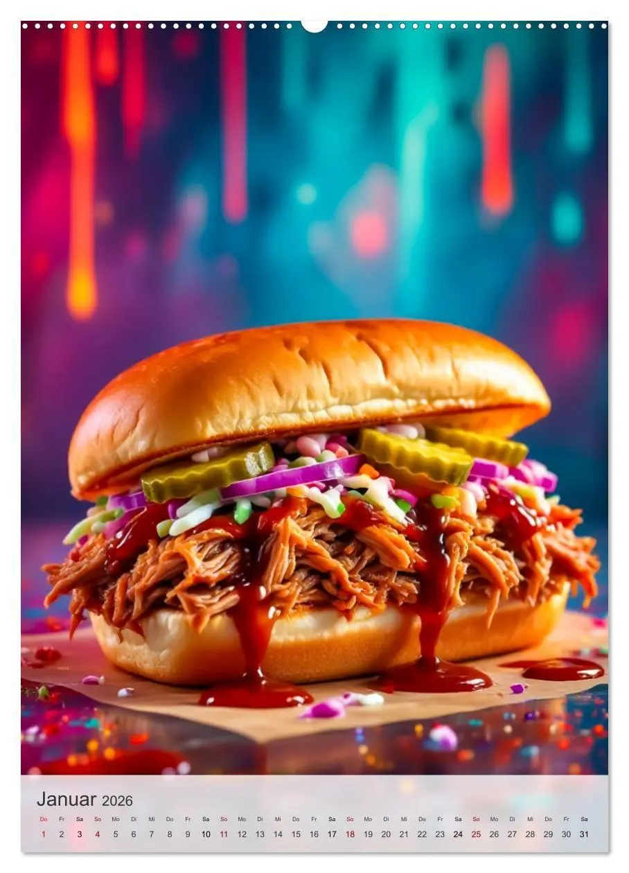 Bild: 9783516726640 | I Love Fast Food - Snack Attack! (Wandkalender 2026 DIN A2 hoch),...