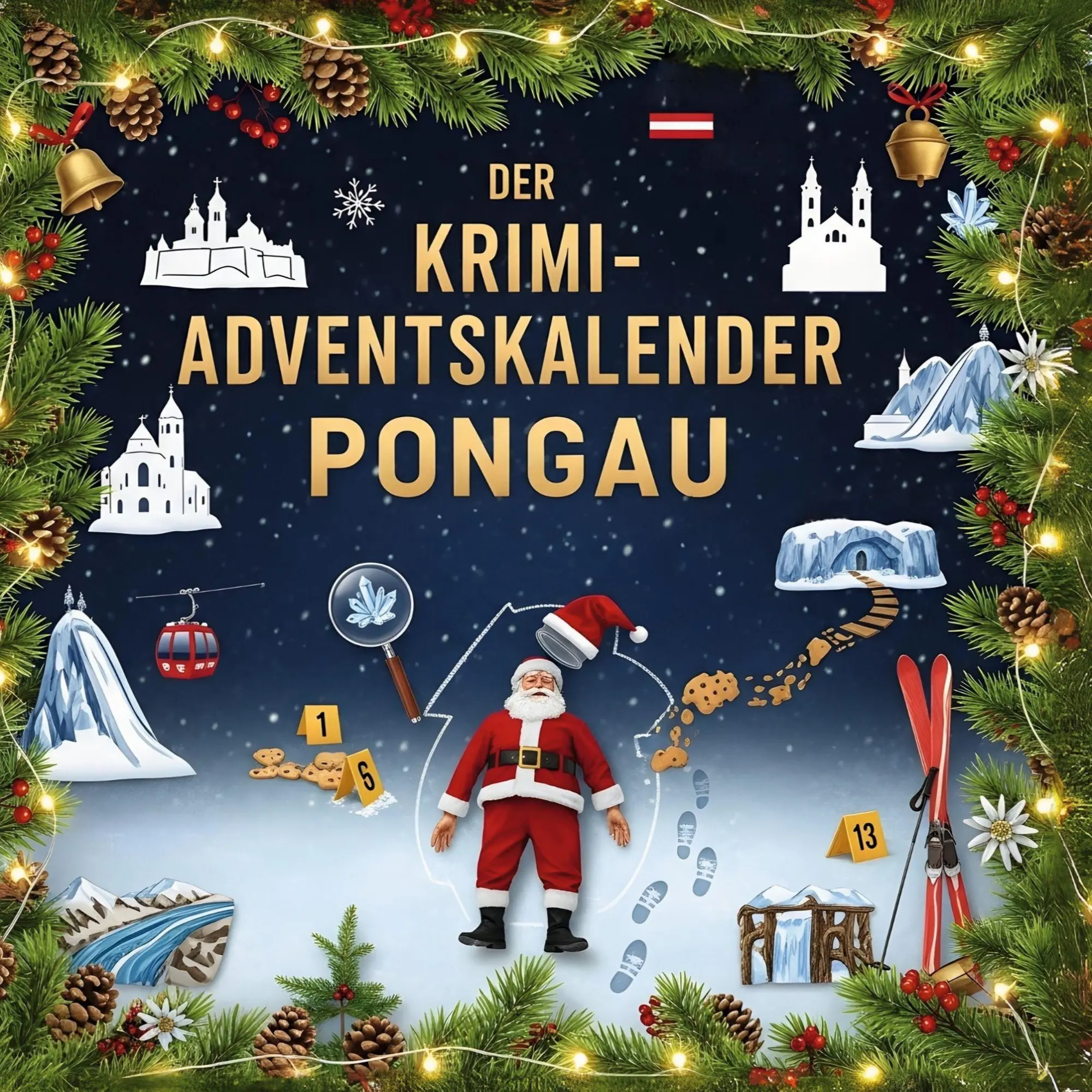 Cover: 9783695306640 | Der Krimi-Adventskalender Pongau | Mordsverdächtig in 24 Akten | Vogel