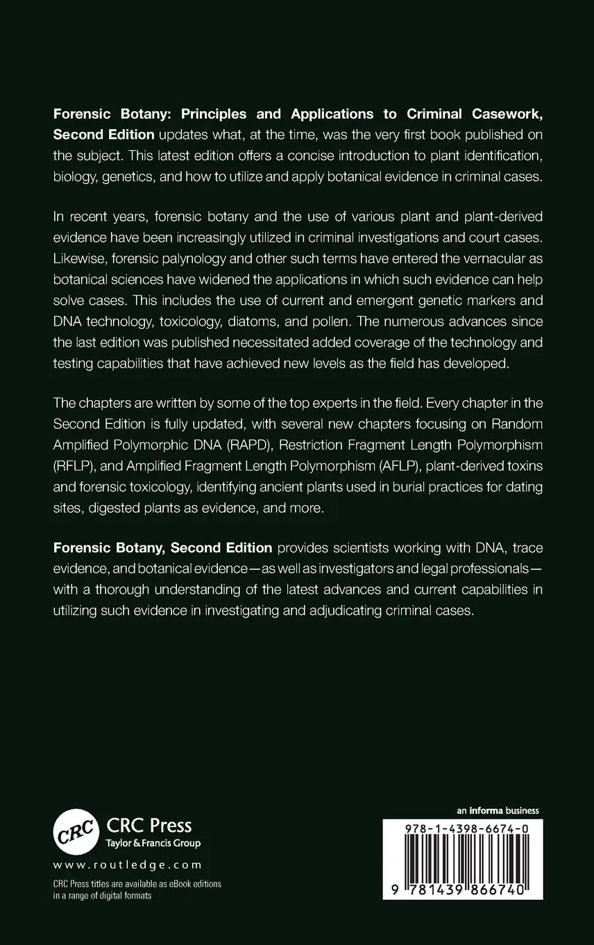 Rückseite: 9781439866740 | Forensic Botany | Principles and Applications to Criminal Casework