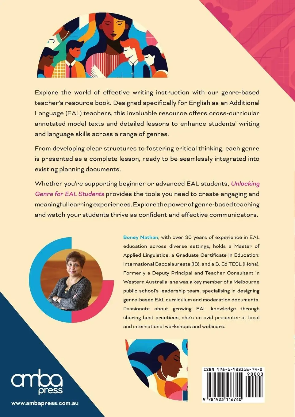 Rückseite: 9781923116740 | Unlocking Genre for EAL Students | Boney Nathan | Taschenbuch | 2024
