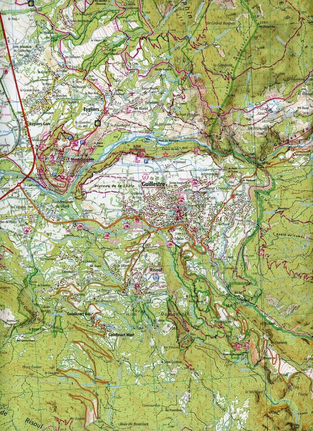 Bild: 9782758546740 | Guillestre. Vars. Risoul. Parc National du Queyras 1 : 25 000 | 2019
