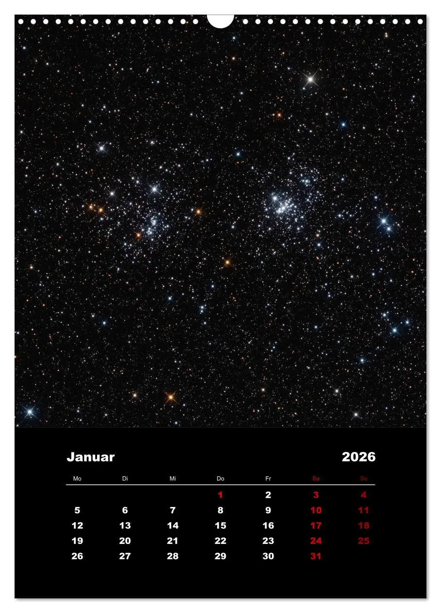 Bild: 9783516406740 | Das Universum (Wandkalender 2026 DIN A3 hoch), CALVENDO Monatskalender