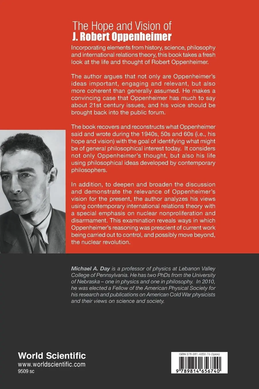 Rückseite: 9789814656740 | HOPE AND VISION OF J ROBERT OPPENHEIMER, THE | Day Michael A | Buch