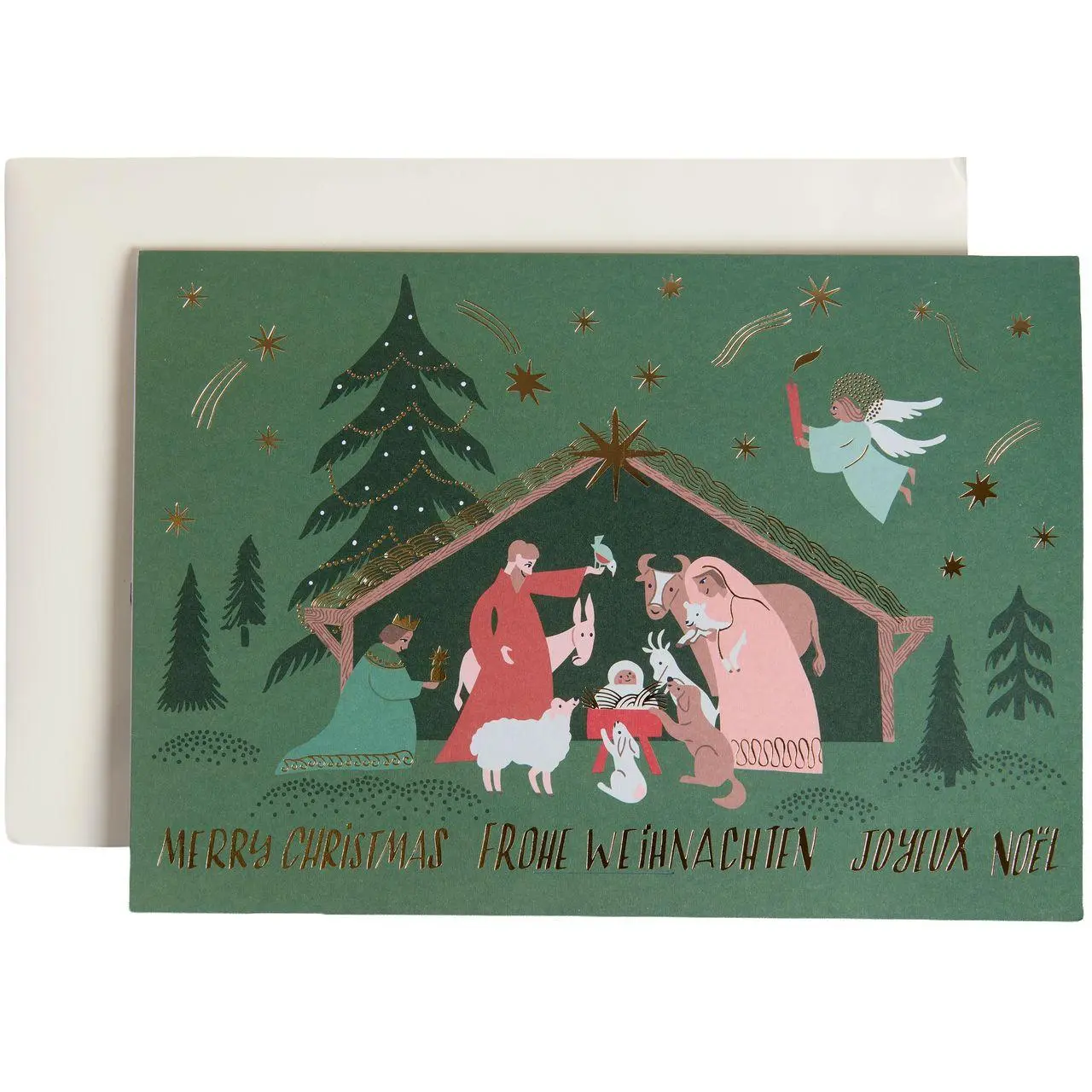 Pop Up Karte A5 / C5, Weihnachtskrippe FSC MIX