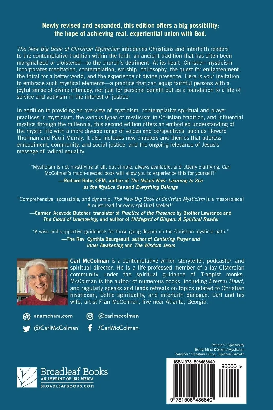 Rückseite: 9781506486840 | The New Big Book of Christian Mysticism | Carl Mccolman | Taschenbuch