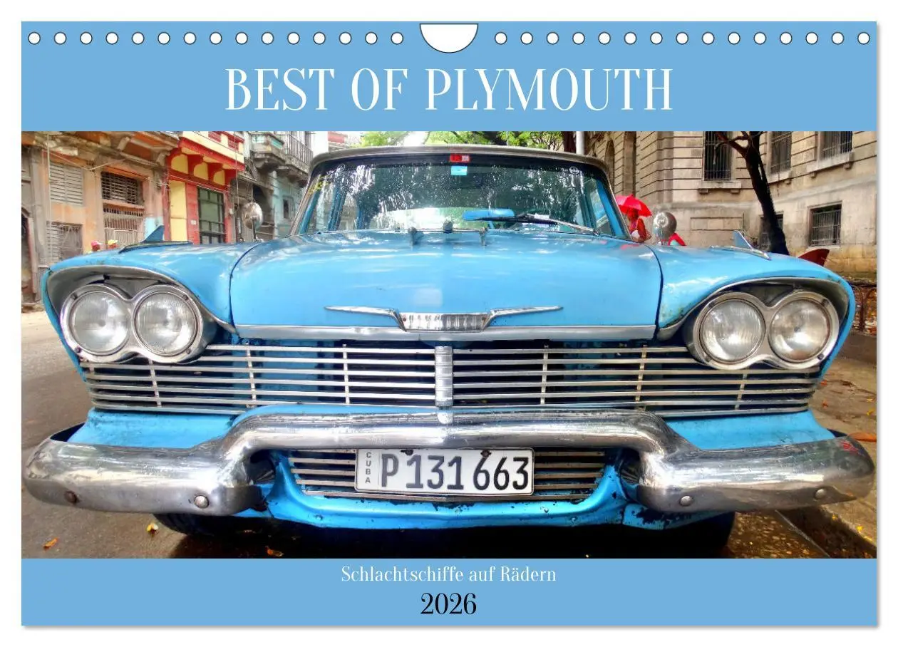 Cover: 9783457546840 | BEST OF PLYMOUTH - Schlachtschiffe auf Rädern (Wandkalender 2026...
