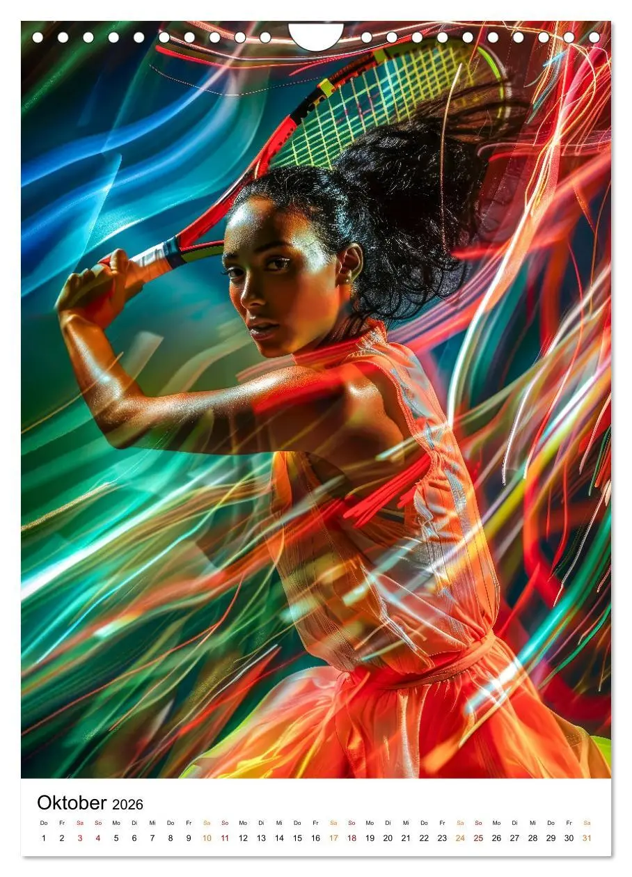 Bild: 9783516256840 | Tennis kreativ (Wandkalender 2026 DIN A4 hoch), CALVENDO...