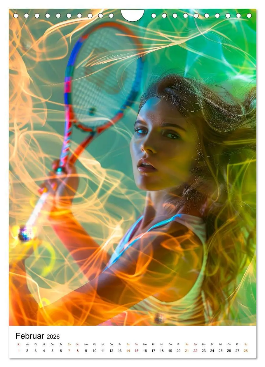 Bild: 9783516256840 | Tennis kreativ (Wandkalender 2026 DIN A4 hoch), CALVENDO...