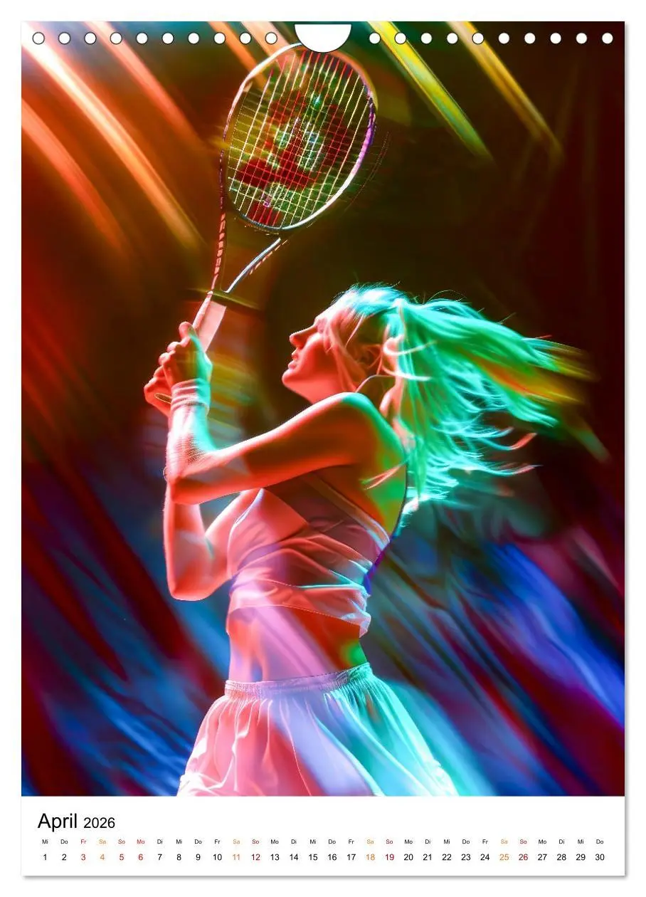 Bild: 9783516256840 | Tennis kreativ (Wandkalender 2026 DIN A4 hoch), CALVENDO...