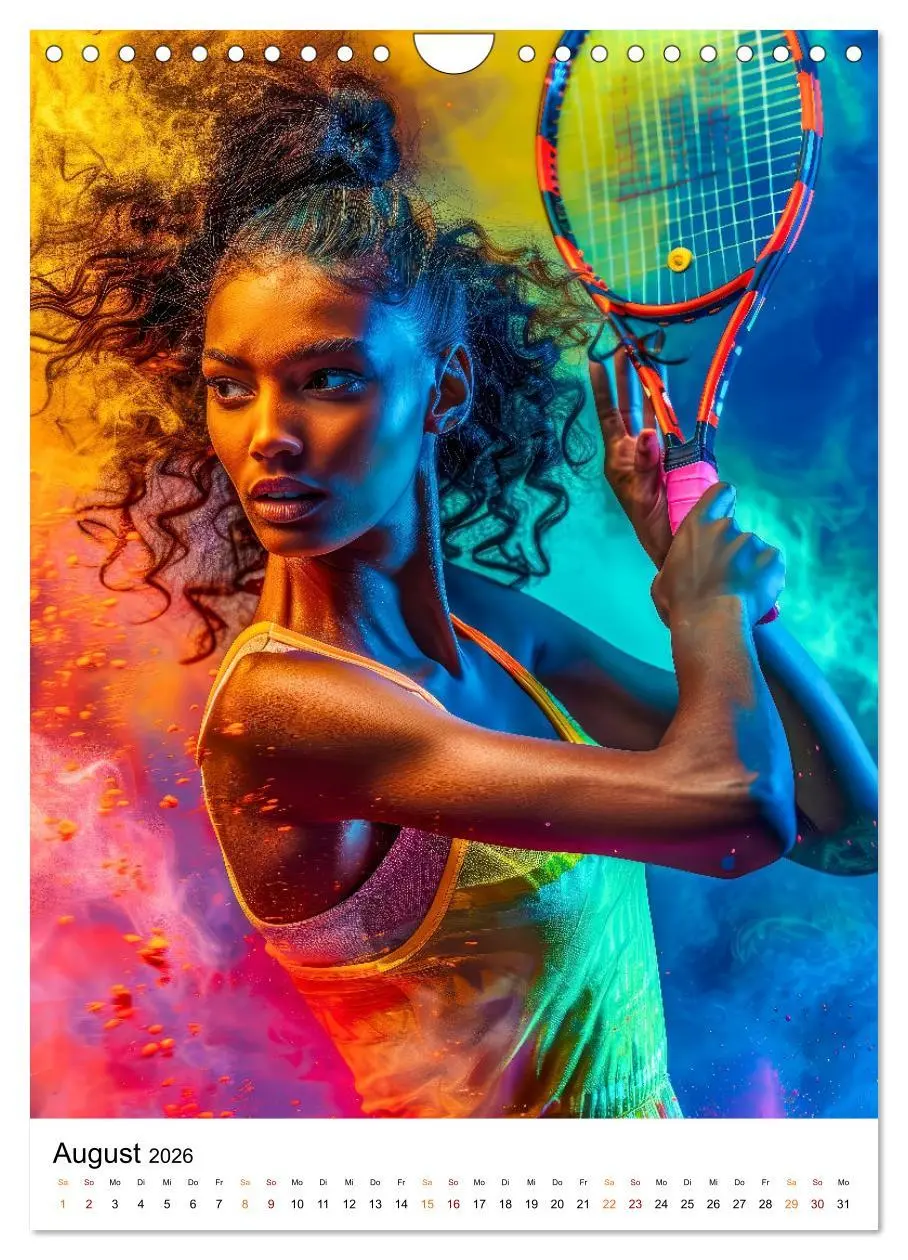 Bild: 9783516256840 | Tennis kreativ (Wandkalender 2026 DIN A4 hoch), CALVENDO...