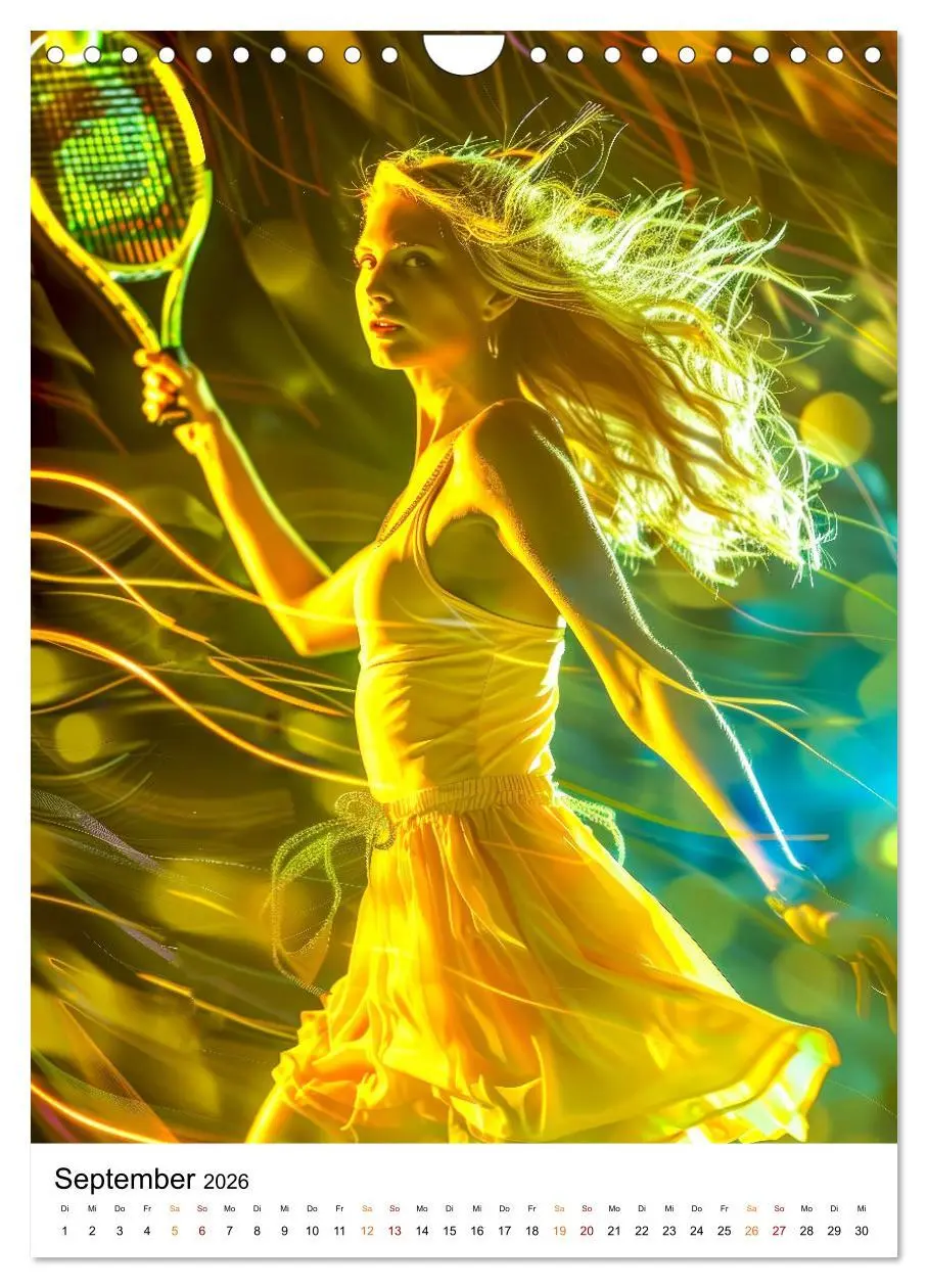 Bild: 9783516256840 | Tennis kreativ (Wandkalender 2026 DIN A4 hoch), CALVENDO...