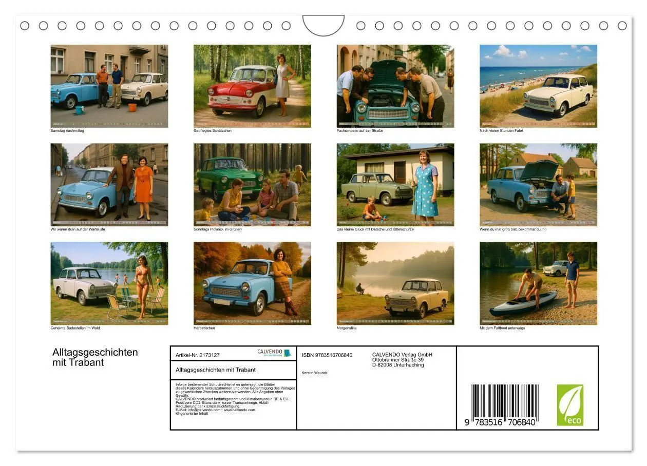 Bild: 9783516706840 | Alltagsgeschichten mit Trabant (Wandkalender 2026 DIN A4 quer),...