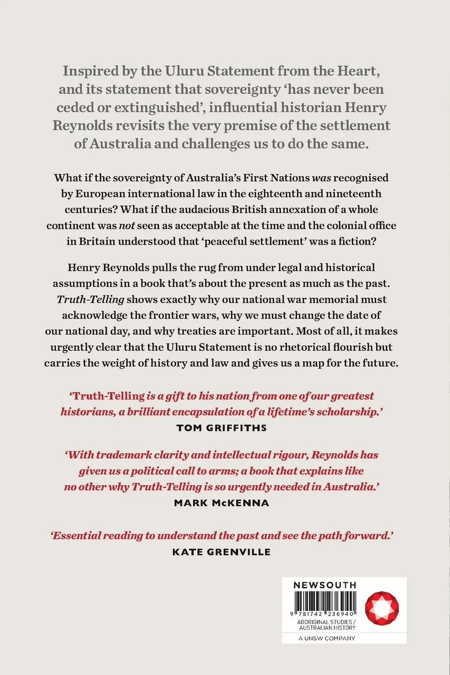 Rückseite: 9781742236940 | Truth-Telling | History, sovereignty and the Uluru Statement | Buch