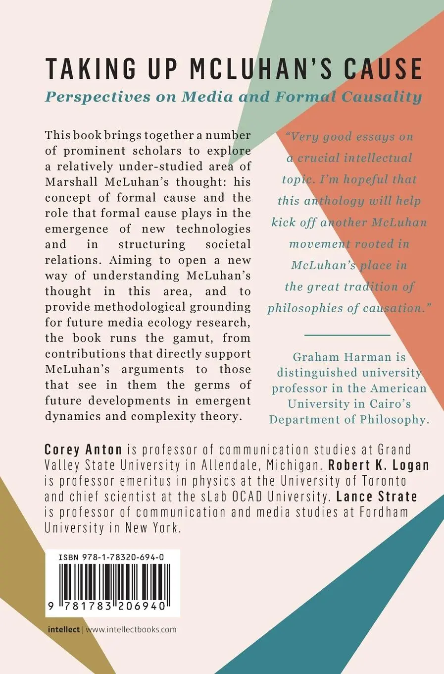 Rückseite: 9781783206940 | Taking Up McLuhan's Cause | Perspectives on Media and Formal Causality