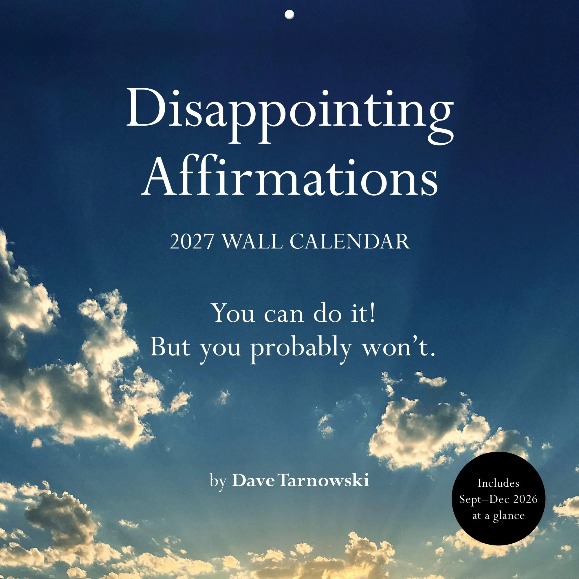 Cover: 9781797236940 | Disappointing Affirmations 2027 Wall Calendar | Dave Tarnowski | 24 S.