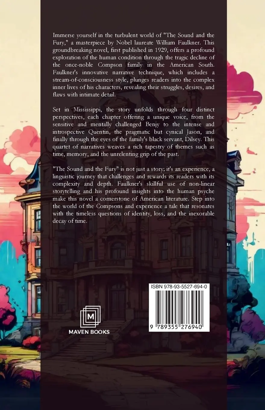 Rückseite: 9789355276940 | THE SOUND AND THE FURY | William Faulkner | Taschenbuch | Englisch