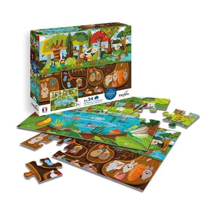 Bild: 3373910077040 | Waldtiere 2x24 Teile Puzzle | Herausgegeben von CALYPTO | Spiel | 2025