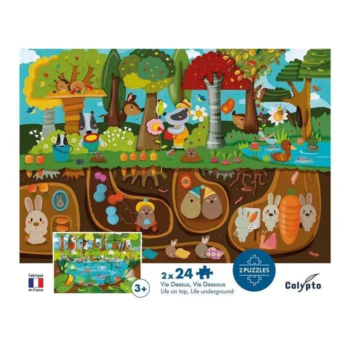 Bild: 3373910077040 | Waldtiere 2x24 Teile Puzzle | Herausgegeben von CALYPTO | Spiel | 2025