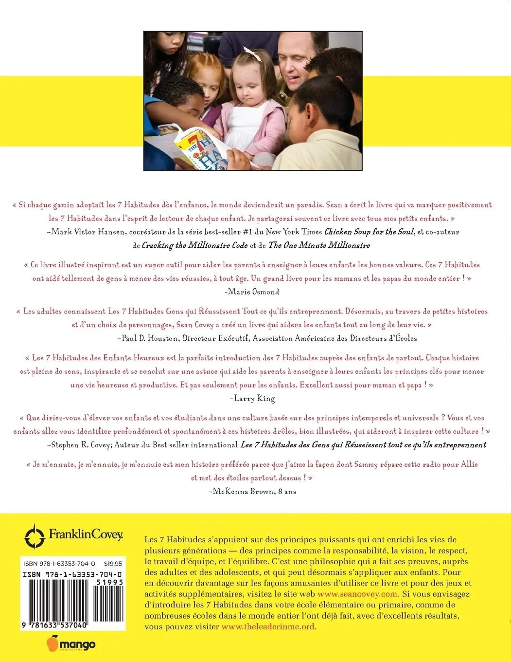 Rückseite: 9781633537040 | Les 7 Habitudes Des Enfants Heureux | Sean Covey | Taschenbuch | 2017