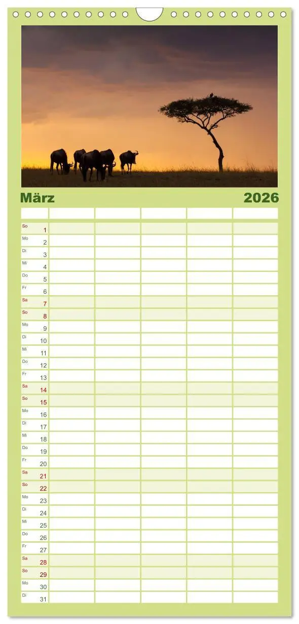 Bild: 9783516517040 | Familienplaner 2026 - Emotionale Momente: Afrika Wildlife. Part 3....