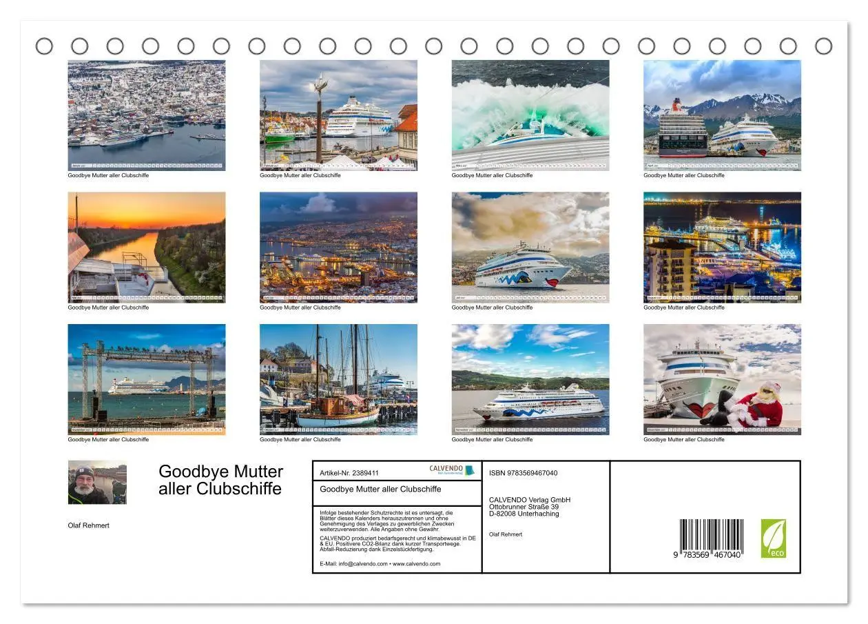 Bild: 9783569467040 | Goodbye Mutter aller Clubschiffe (Tischkalender 2027 DIN A5 quer),...