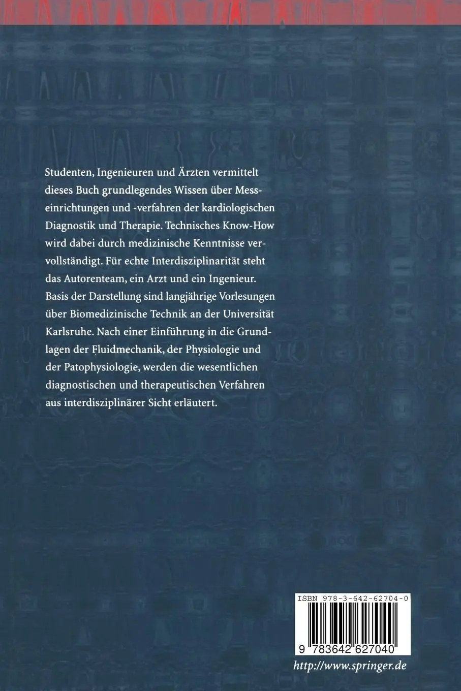 Rückseite: 9783642627040 | Technik in der Kardiologie | Wilhelm Urbaszek (u. a.) | Taschenbuch
