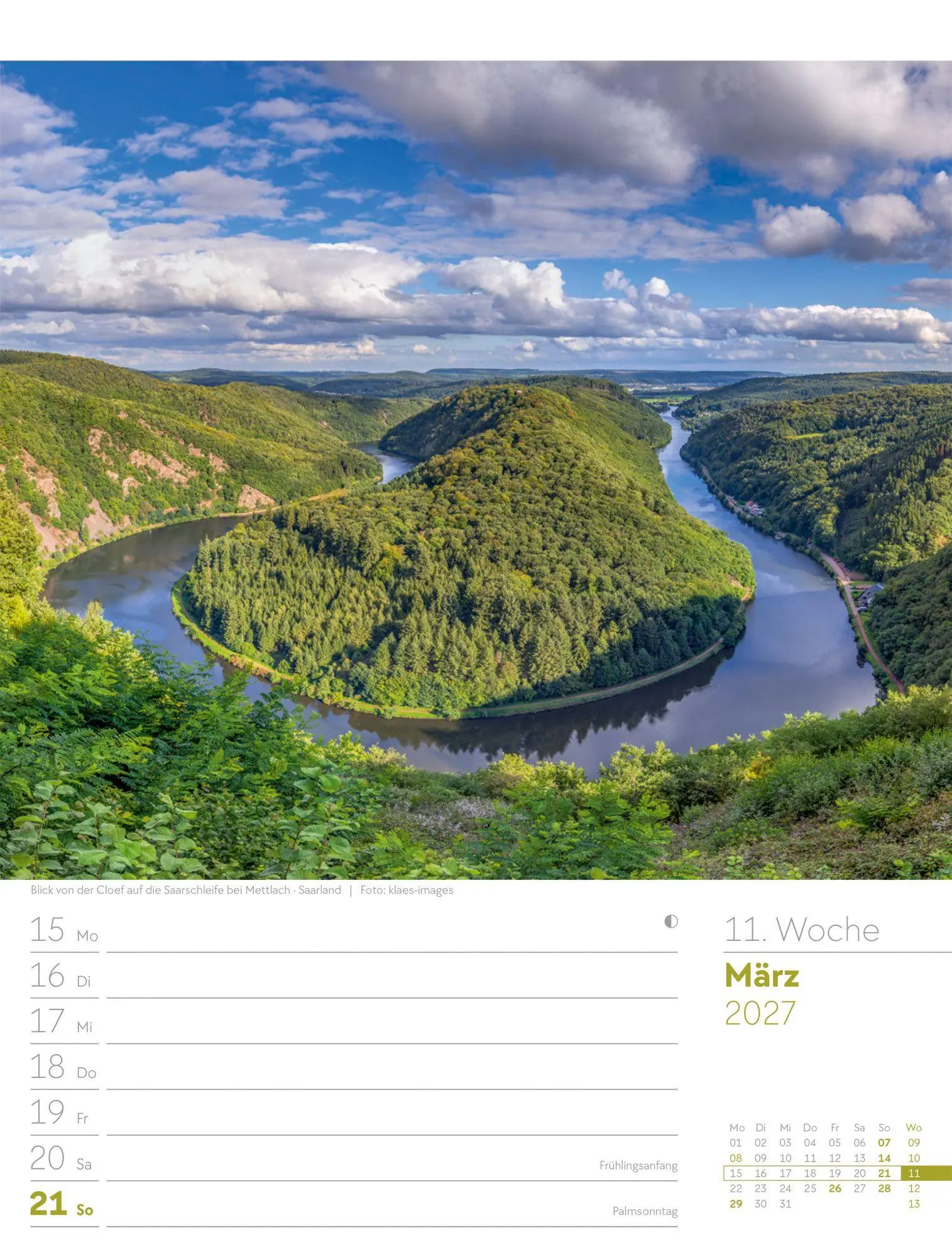 Bild: 9783838437040 | Malerisches Deutschland Wochenplaner Kalender 2027 | GmbH | Kalender