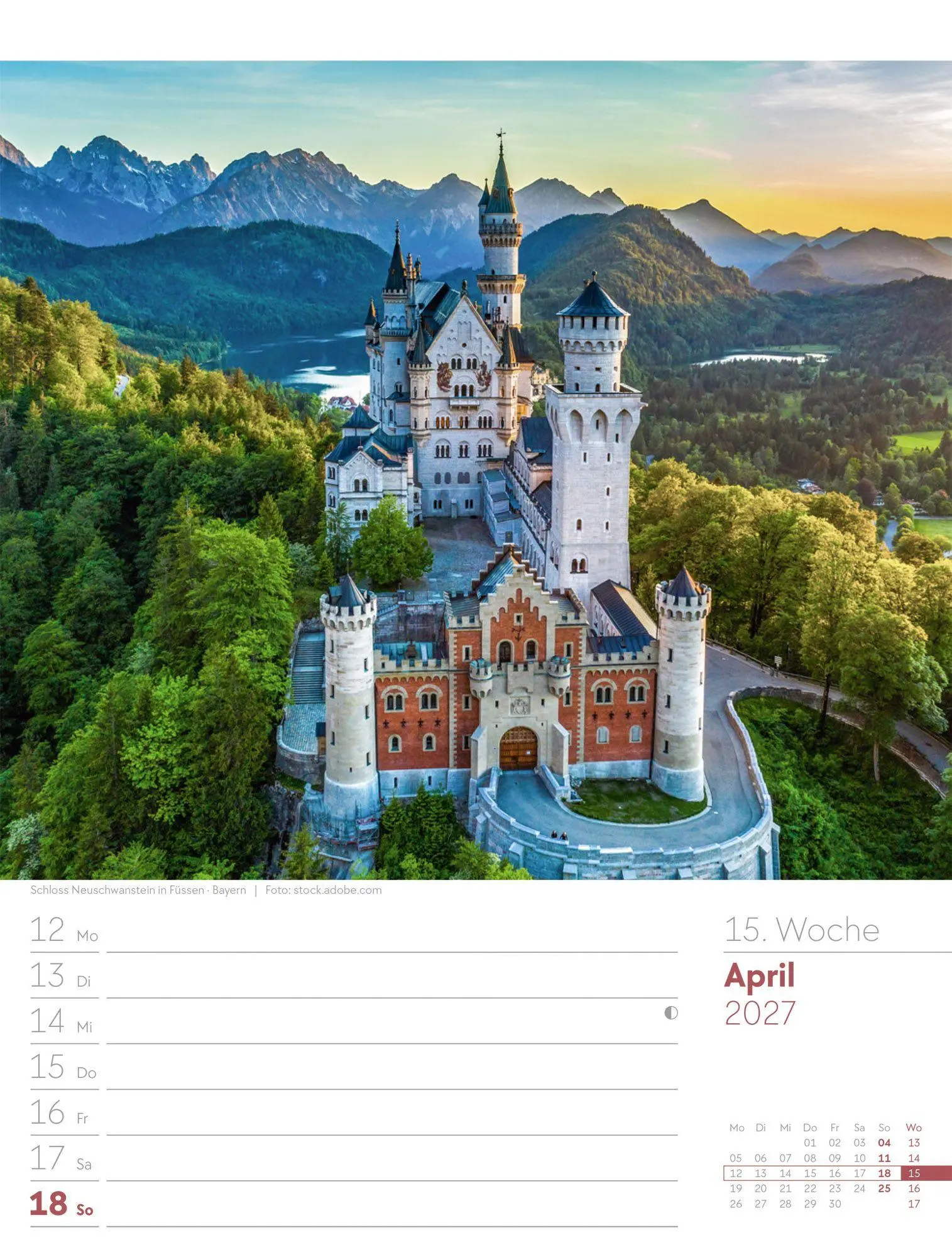 Bild: 9783838437040 | Malerisches Deutschland Wochenplaner Kalender 2027 | GmbH | Kalender