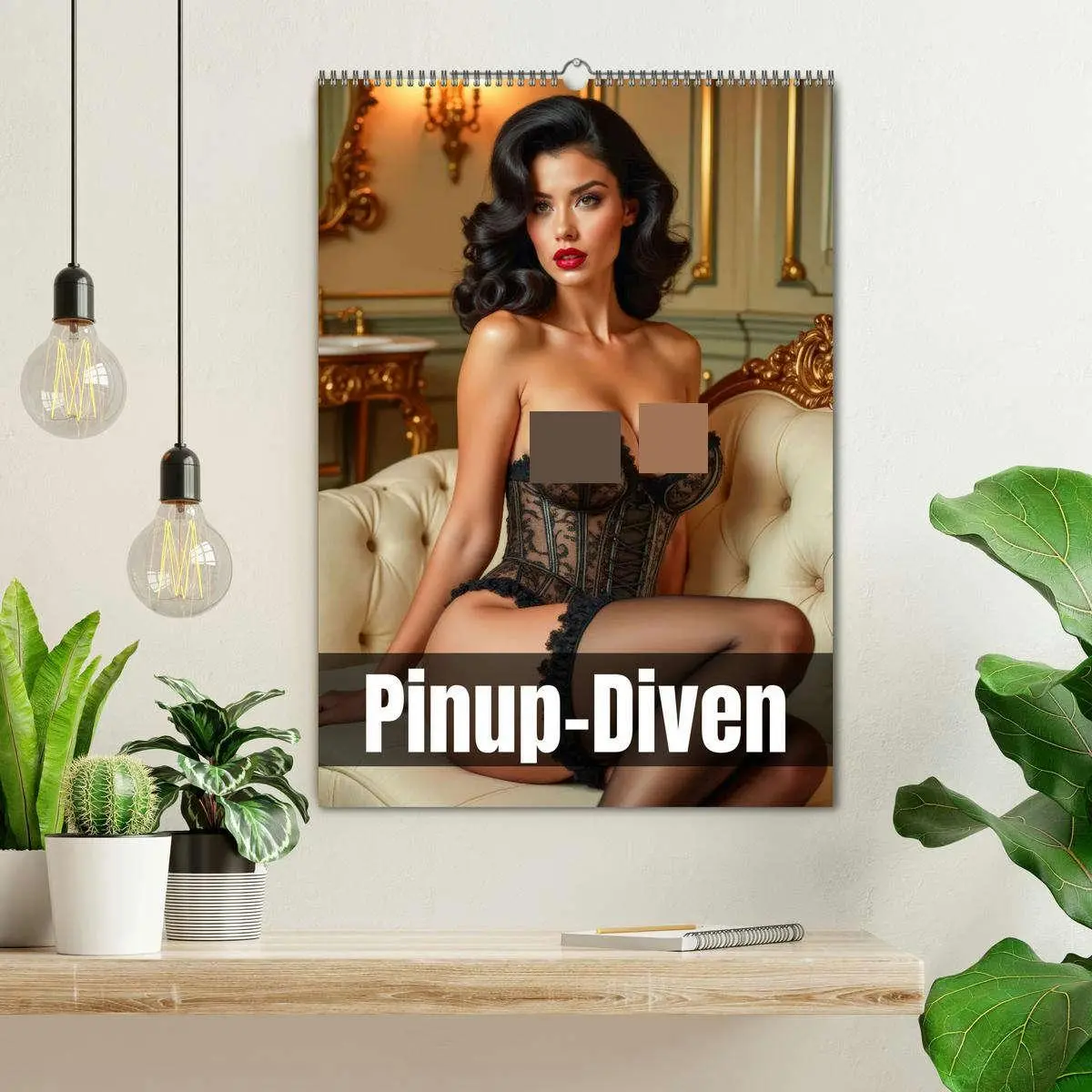 Bild: 9783457277140 | Pinup-Diven (Wandkalender 2026 DIN A2 hoch), CALVENDO Monatskalender