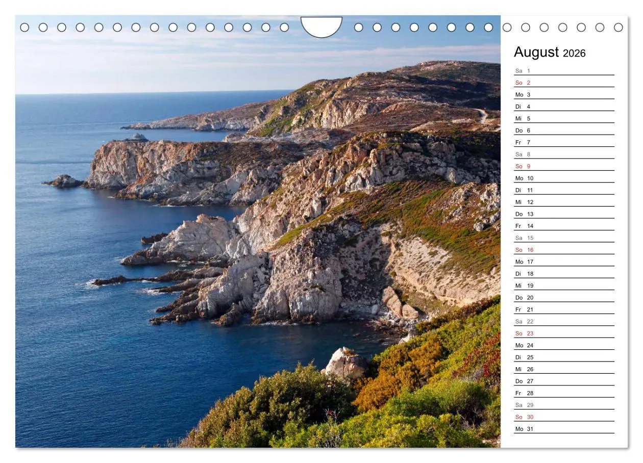 Bild: 9783457727140 | Wildromatisches Korsika (Wandkalender 2026 DIN A4 quer), CALVENDO...